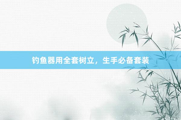 钓鱼器用全套树立，生手必备套装